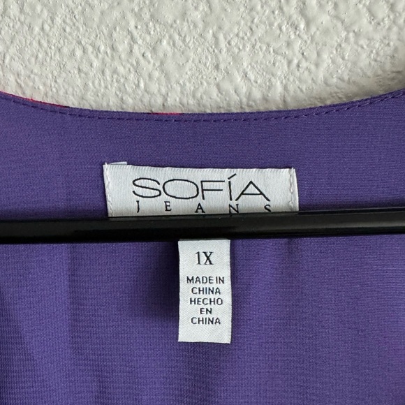 Gently used Sofia Purple Printed Top - 1X - Picture 3 of 3